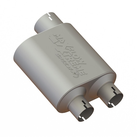 Speedfx MUFFLER 304 Stainless Steel All 304 Stainless Internals Chambered Single Inlet 312 Inch Diamete 50102M2